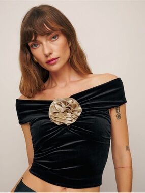 Reformation Emerald Knit Top